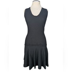 Dex Black Preppy Sleeveless Flare Tennis Dress